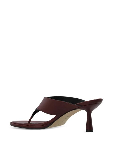 Aeyde toe leather sandals - Brown