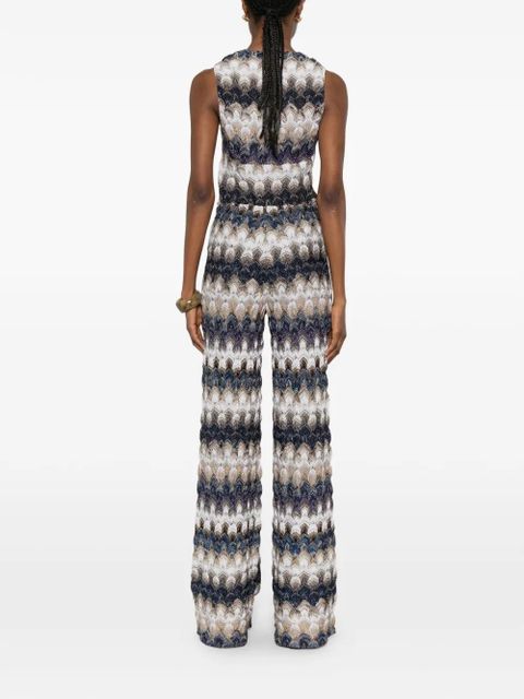 Missoni zig zag-pattern trousers - Blue