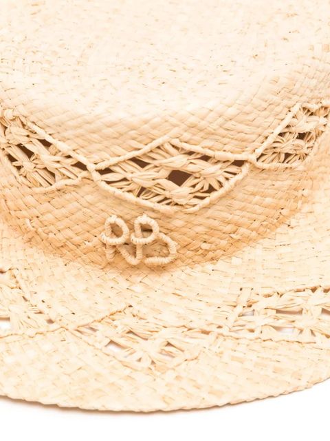 Ruslan Baginskiy appliqué-logo straw hat - Neutrals - zdjęcie produktu nr 2