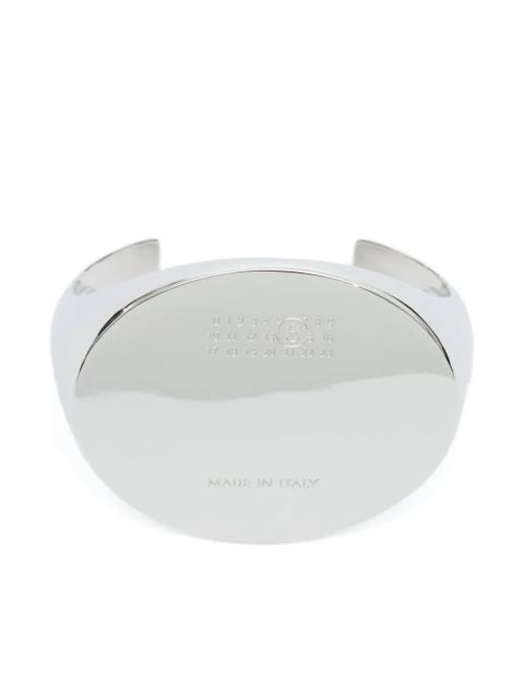 MM6 Maison Margiela Numbers-motif cuff bracelet - Silver - zdjęcie produktu nr 1