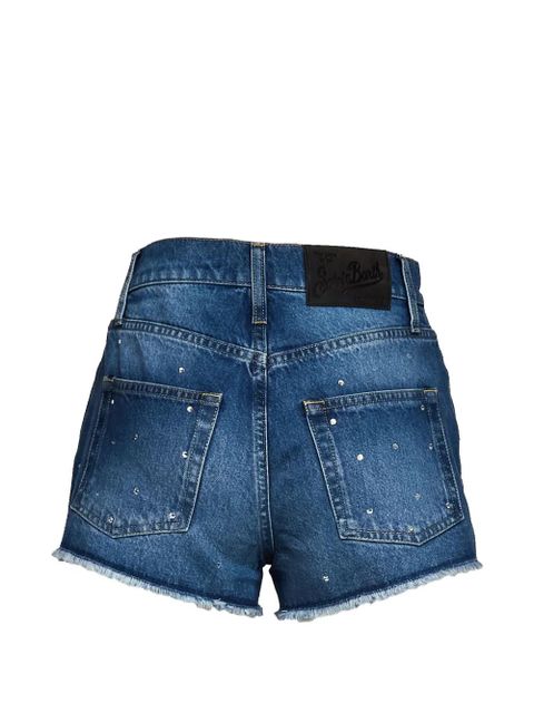 MC2 Saint Barth Musa rhinestone-embellished denim shorts - Blue - zdjęcie produktu nr 2