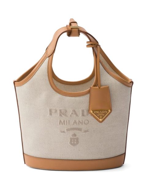 Prada logo-print bucket bag - Neutrals - zdjęcie produktu nr 1