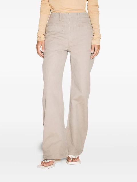 ENTIRE STUDIOS cotton flared trousers - Neutrals - zdjęcie produktu nr 1
