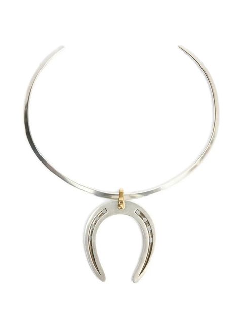 ISABEL MARANT horseshoe-pendant choker - Silver - zdjęcie produktu nr 1