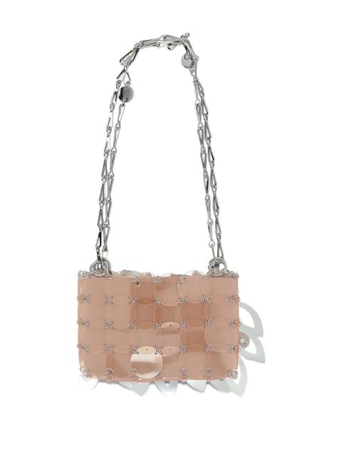 Rabanne mini disc-embellished shoulder bag - Silver