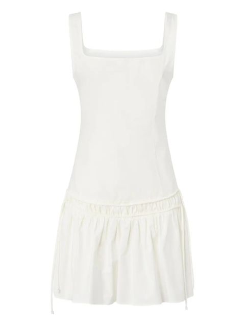 PINKO square-neck gathered dress - White - zdjęcie produktu nr 1