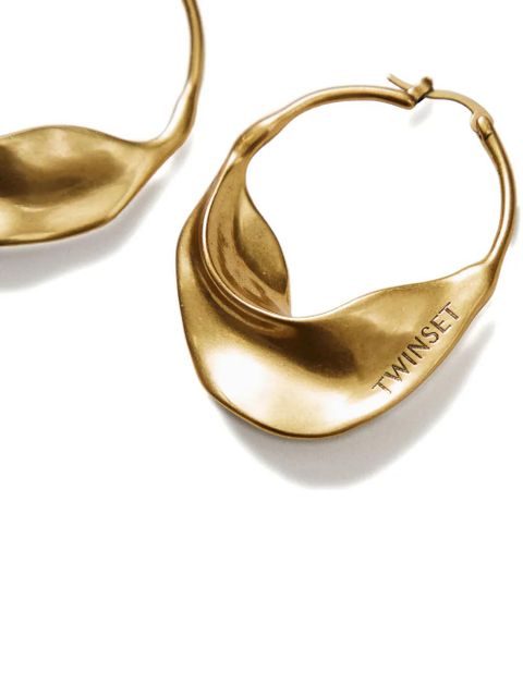 TWINSET draped hoop earrings - Gold