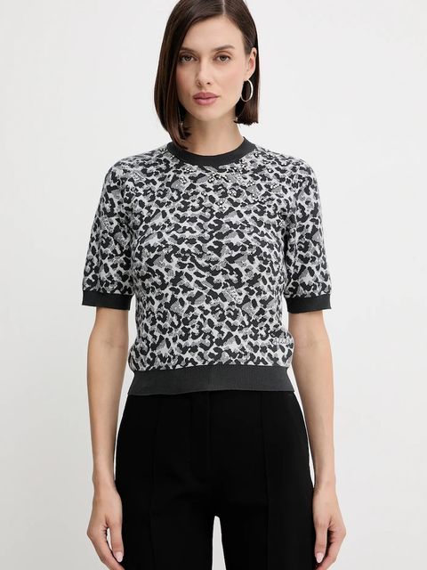 Twinset sweter damskie kolor szary 252AP3232 - zdjęcie produktu nr 1