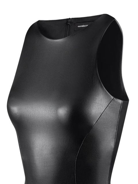 Manière De Voir racer neck bodysuit - Black