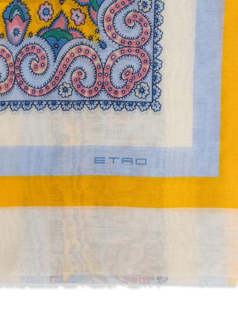 ETRO paisley-print scarf - White