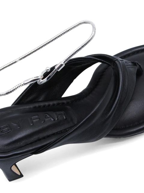 BY FAR Dasha twisted sandals - Black