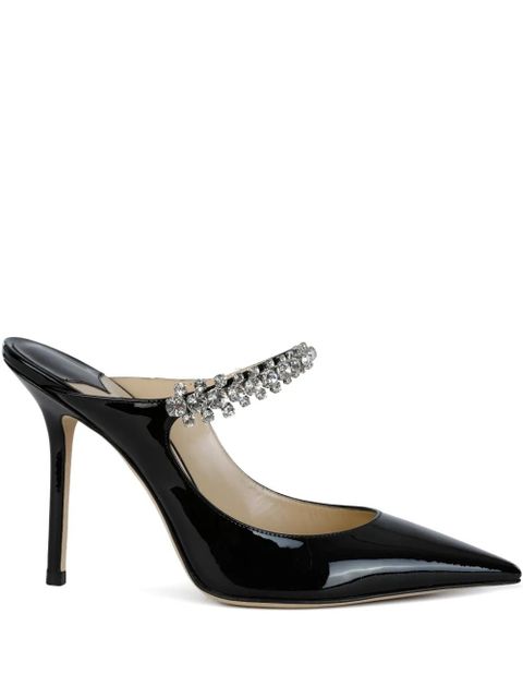 Jimmy Choo Bing crystal-embellishment mules - Black - zdjęcie produktu nr 1