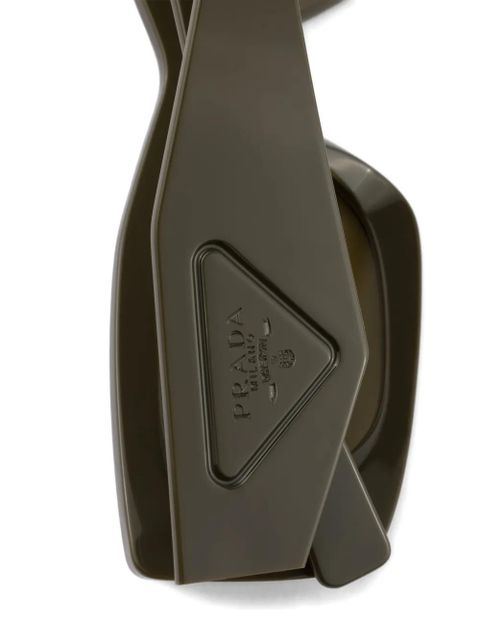 Prada Eyewear sunglasses with triangle logo - Green