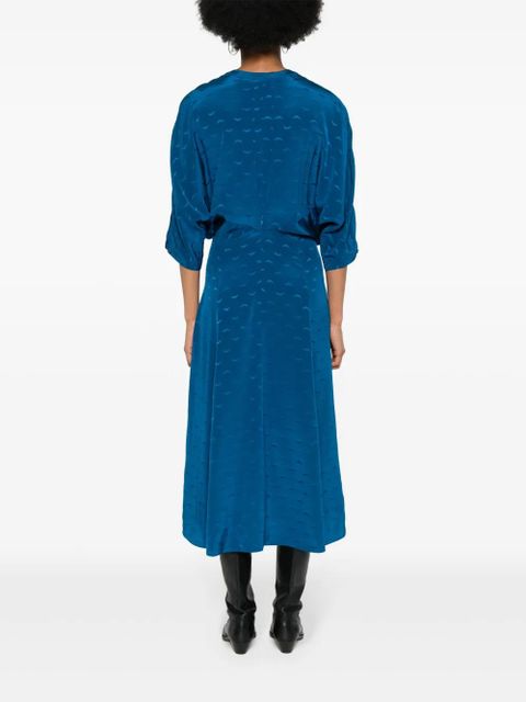 Zadig&Voltaire Ritany silk midi dress - Blue