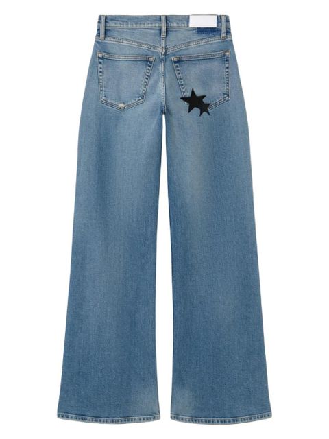 RE/DONE star-details wide-leg jeans - Blue - zdjęcie produktu nr 2
