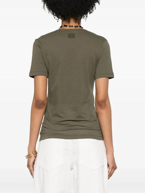 LOEWE V-neck knot T-shirt - Green