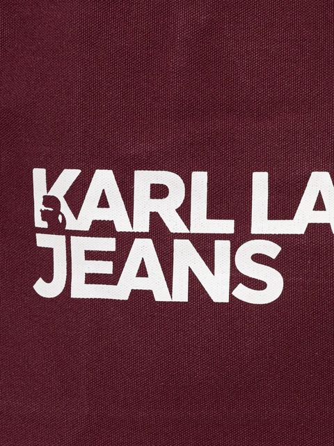 Karl Lagerfeld Jeans torba bawełniana kolor bordowy A1W50002