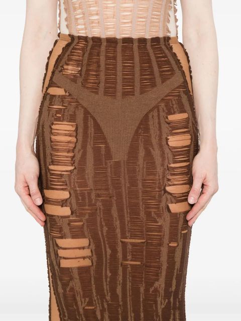 Diesel M-Calina midi skirt - Brown
