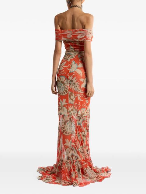 ETRO floral-print maxi dress - Red