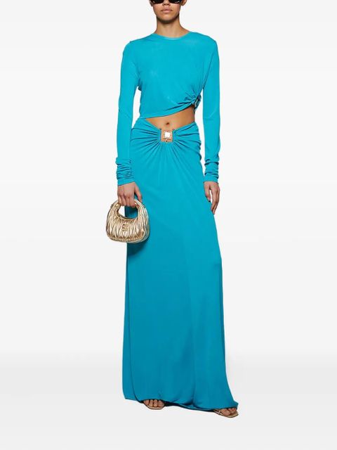 Christopher Esber Bezel Quartz ruched skirt - Blue - zdjęcie produktu nr 2