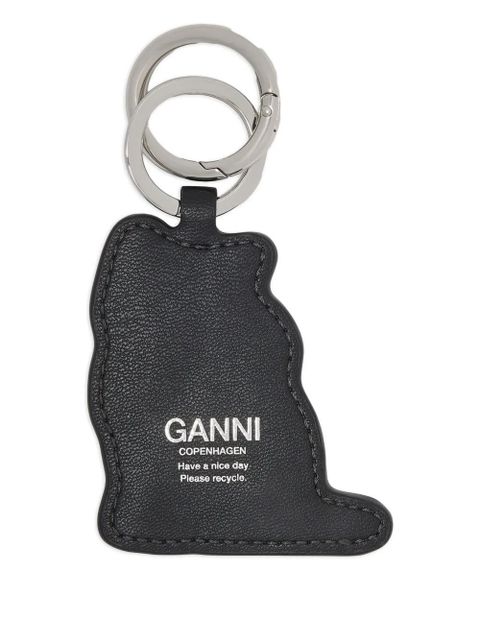 GANNI cat-shaped keyring - Blue - zdjęcie produktu nr 2