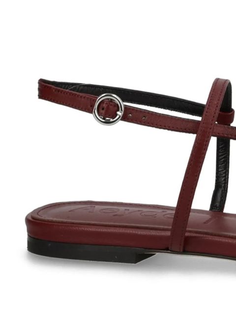 Aeyde leather flat sandals - Red - zdjęcie produktu nr 2