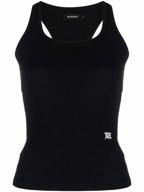 MISBHV ribbed-knit tank top - Black - zdjęcie produktu nr 1