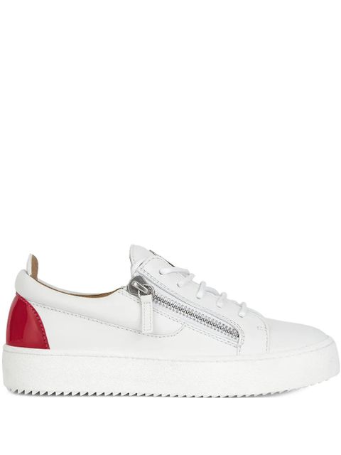 Giuseppe Zanotti double side zip sneakers - White - zdjęcie produktu nr 1
