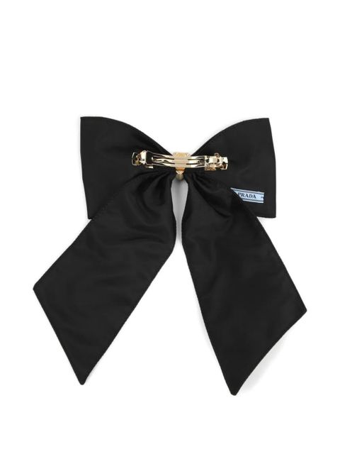 Prada logo-embellishment bow hair clip - Black - zdjęcie produktu nr 2