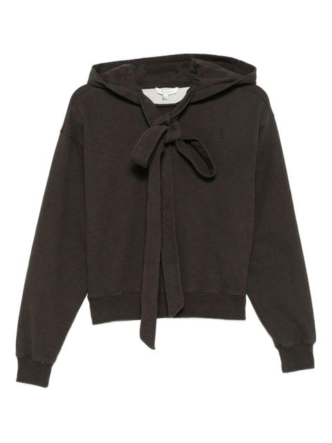 JW Anderson tie-fastening hoodie - Brown - zdjęcie produktu nr 1