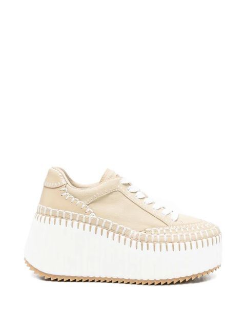 Chloé Nama wedge sneakers - Neutrals - zdjęcie produktu nr 1