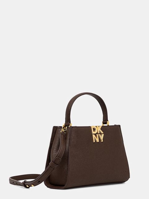 Dkny torebka skórzana FOSTER kolor brązowy R52D1L93 - zdjęcie produktu nr 2