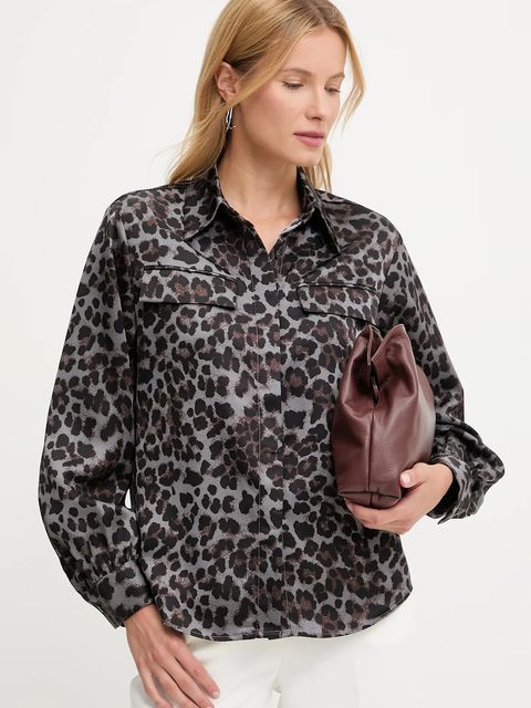 Answear.LAB bluzka damska kolor szary wzorzysta - zdjęcie produktu nr 1