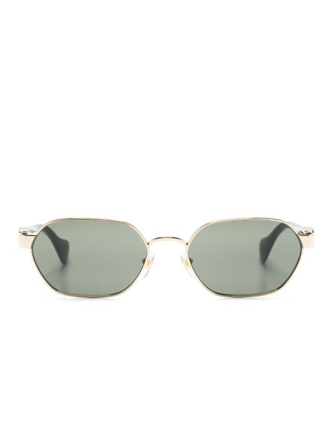 Gucci Eyewear Mini Running oval-frame sunglasses - Gold