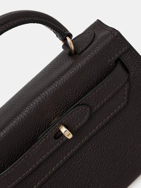 Silvian Heach torebka skórzana SANITA kolor brązowy RCP25016BO