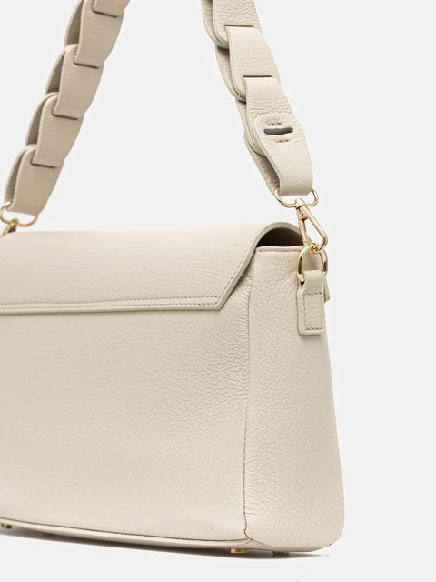 Answear.LAB torebka skórzana kolor beżowy