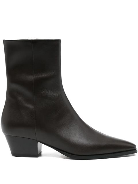 Aeyde pointed-toe ankle boots - Brown - zdjęcie produktu nr 1