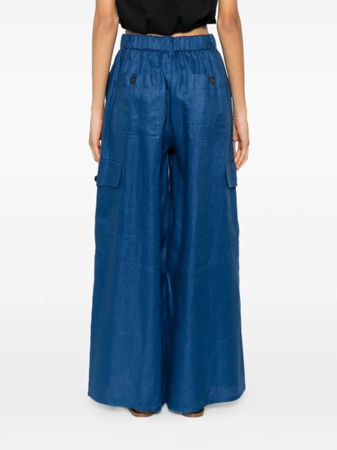 Weekend Max Mara Ifinale wide-leg cargo pants - Blue