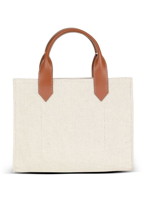 Balmain small B-Army logo tote bag - Neutrals