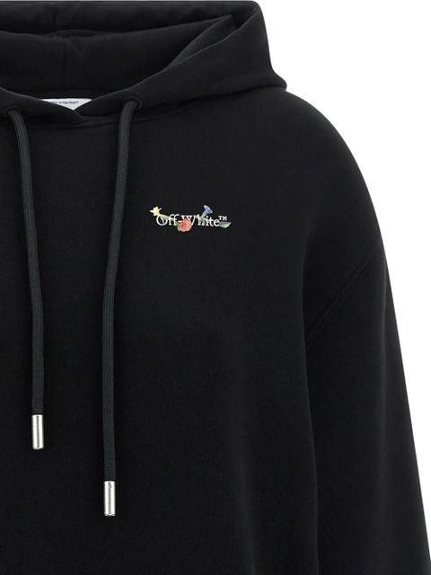 Off-White Glass Flower hoodie - Black