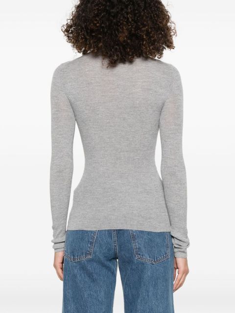 KHAITE ribbed sweater - Grey