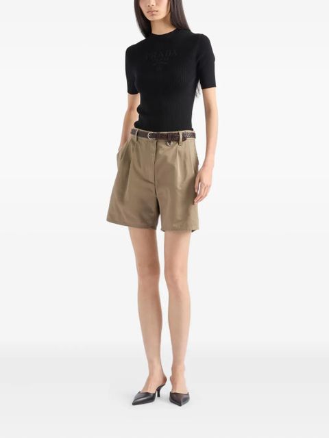 Prada ribbed cotton sweater - Black - zdjęcie produktu nr 2