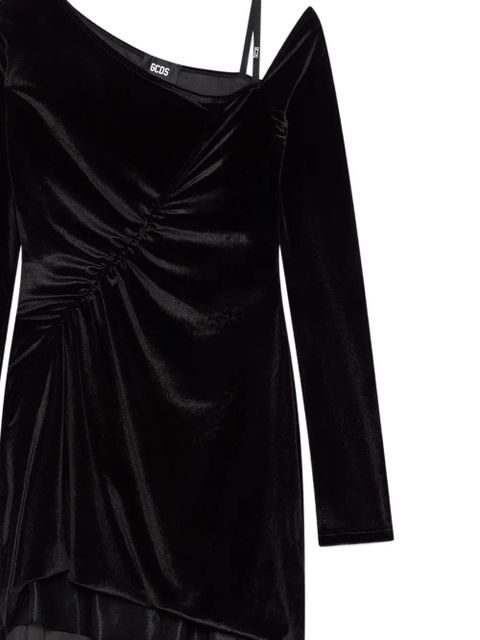 GCDS asymmetric ruched mini dress - Black - zdjęcie produktu nr 2
