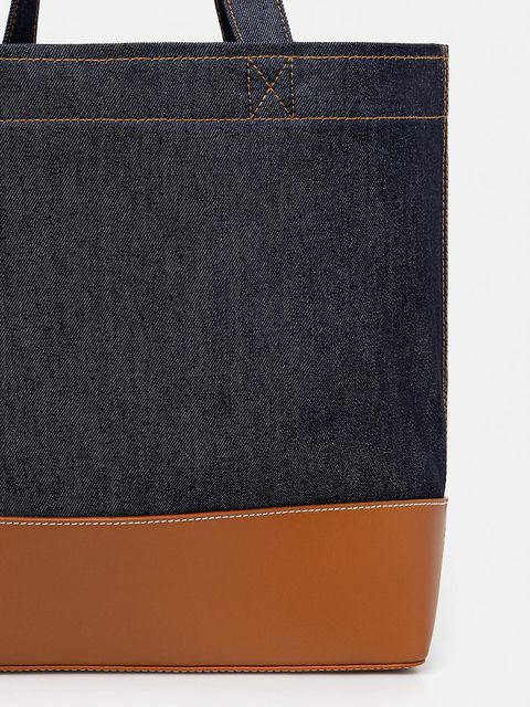 A.P.C. torebka Tote Axel E W kolor granatowy CODDP.M61917