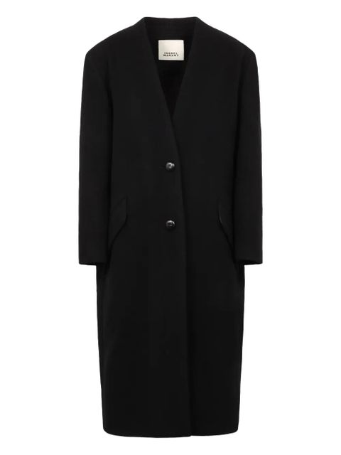 ISABEL MARANT V-neck coat - Black - zdjęcie produktu nr 1