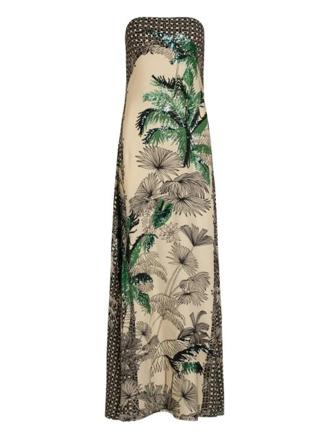 Johanna Ortiz Simbologia floral sequin maxi dress - Neutrals - zdjęcie produktu nr 1