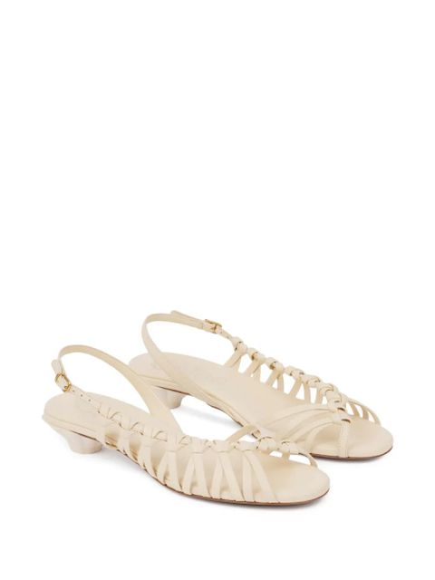 Chloé Estra woven-strap sandals - Neutrals - zdjęcie produktu nr 2