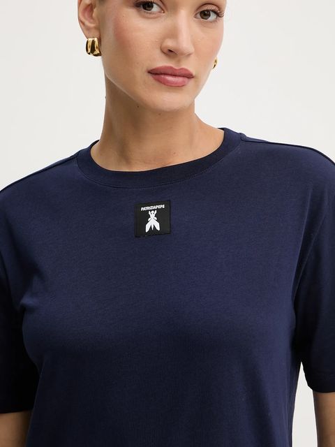 Patrizia Pepe t-shirt bawełniany damski kolor granatowy 8M1612 J089