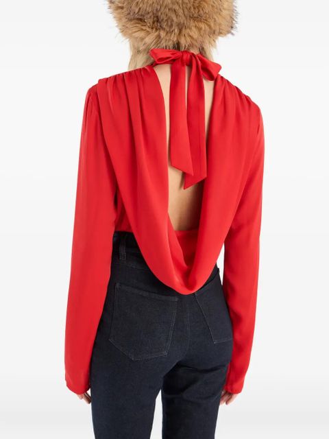 ROTATE BIRGER CHRISTENSEN cowl-back top - Red - zdjęcie produktu nr 2