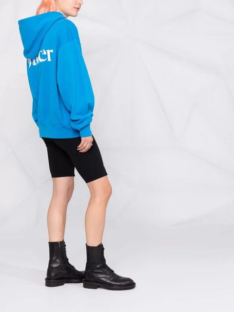 7 DAYS Active slogan-print hoodie - Blue